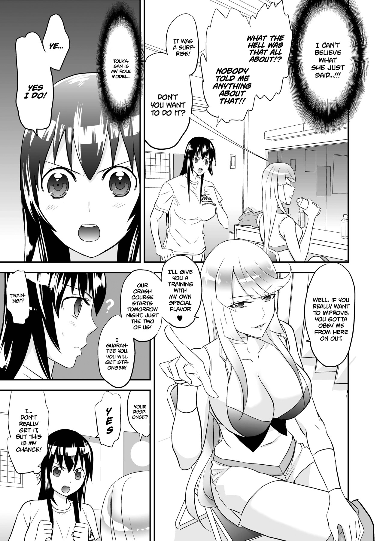 Hentai Manga Comic-Nighttime Cat Fight Training-Read-6